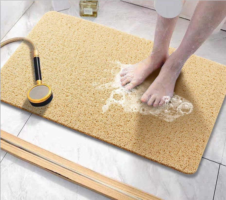 Home Bathroom Bath Shower Foot Scrub Silk Mat