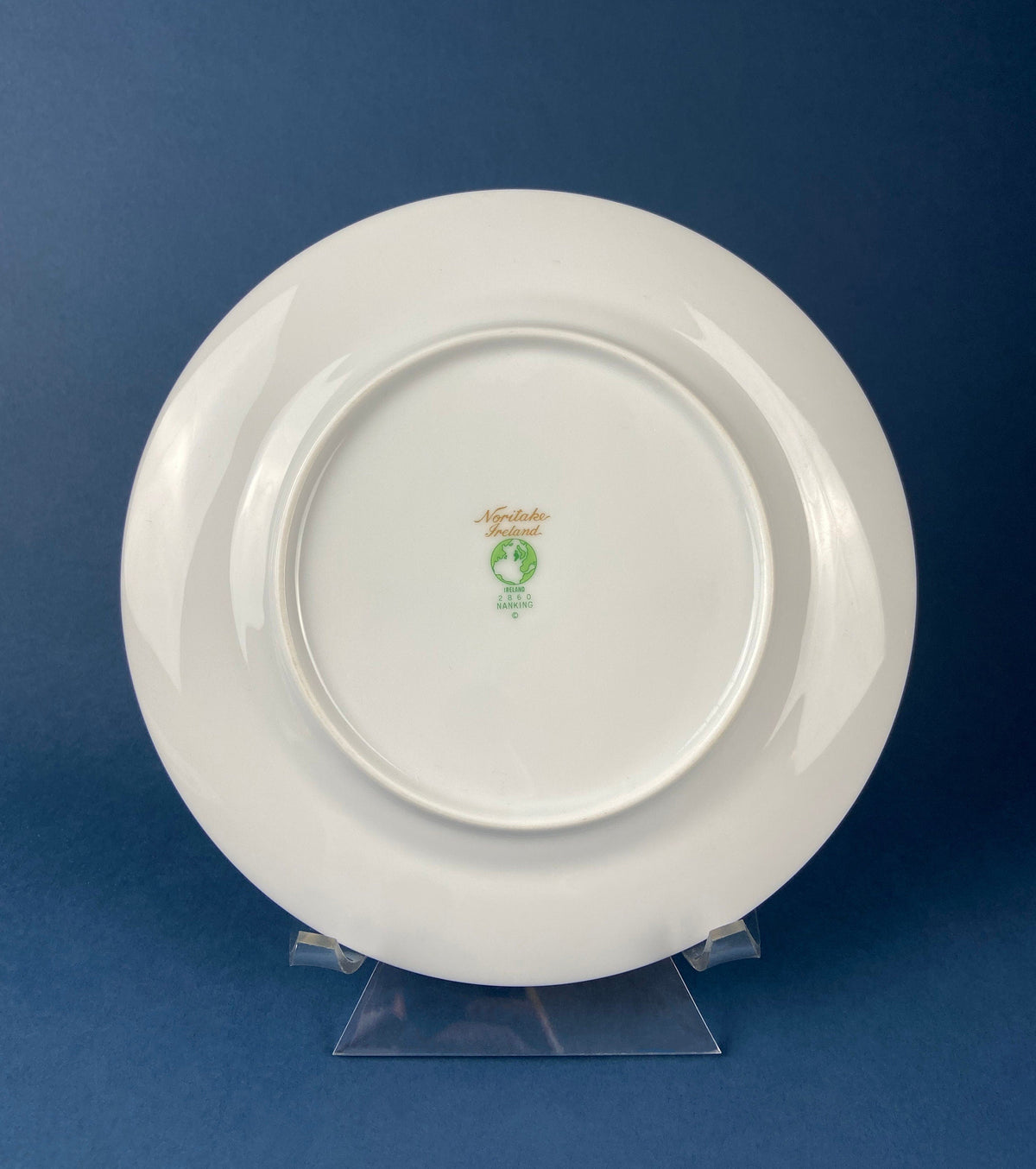 3pc Setting Vintage Porcelain Plates Trio, Dinner Set by Noritake Ireland.