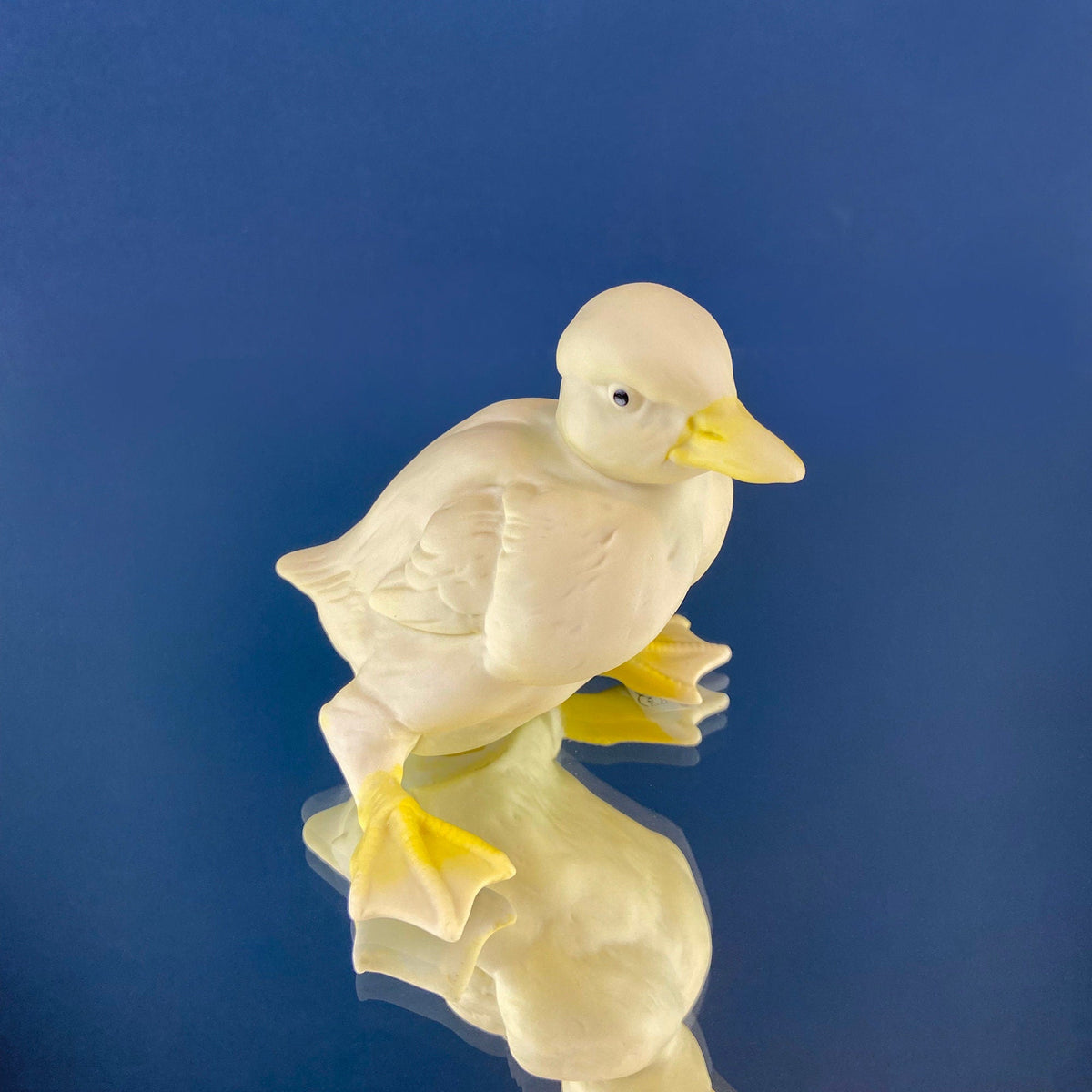 Porcelain Baby Ducks Parade. Set of Two Ducklings Figurines.