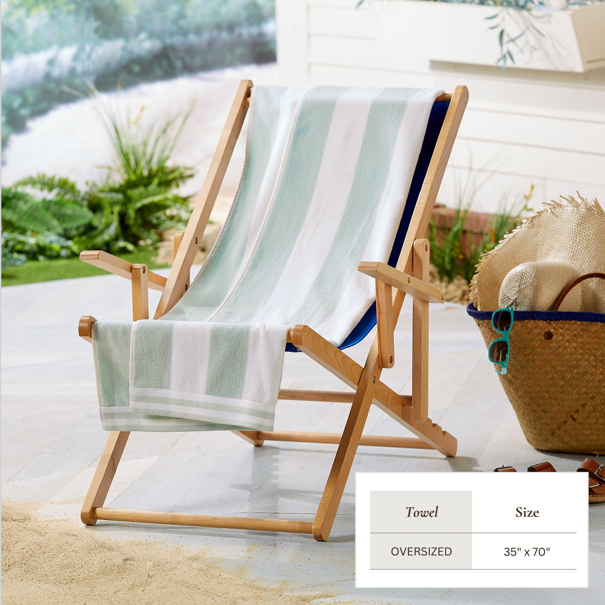 Striped Cabana Beach Towel - Edgartown Collection