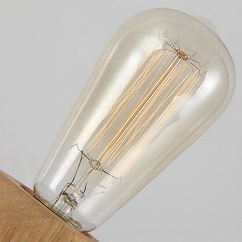 Wooden Diamond bedside lamp for home/bedroom/living room decor.