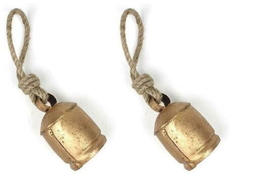 Set of 2 - 4" Vintage Cow Bell Wall Decor