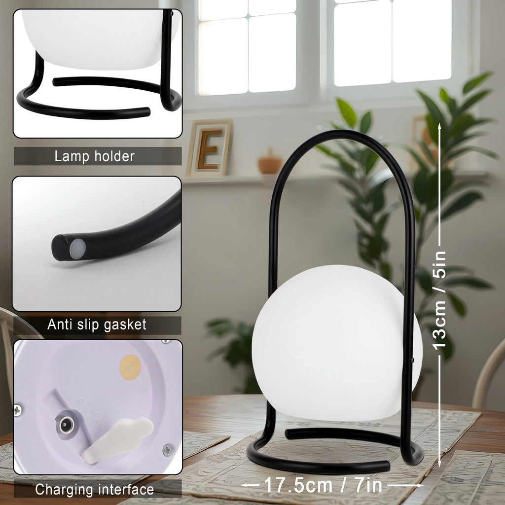 2600mAh Portable waterproof Rechargeable Table Lamp