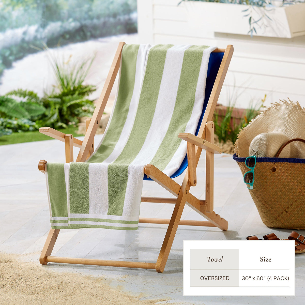 Striped Cabana Beach Towel - Edgartown Collection